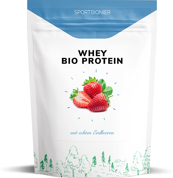Foto vom Bio-Proteinpulver Erdbeere